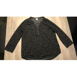 Blouse met vogeltjes