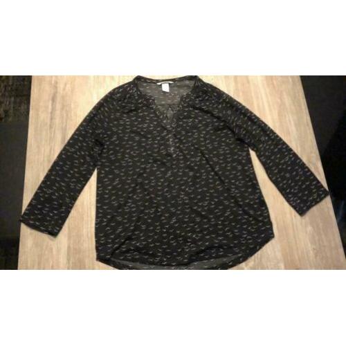 Blouse met vogeltjes