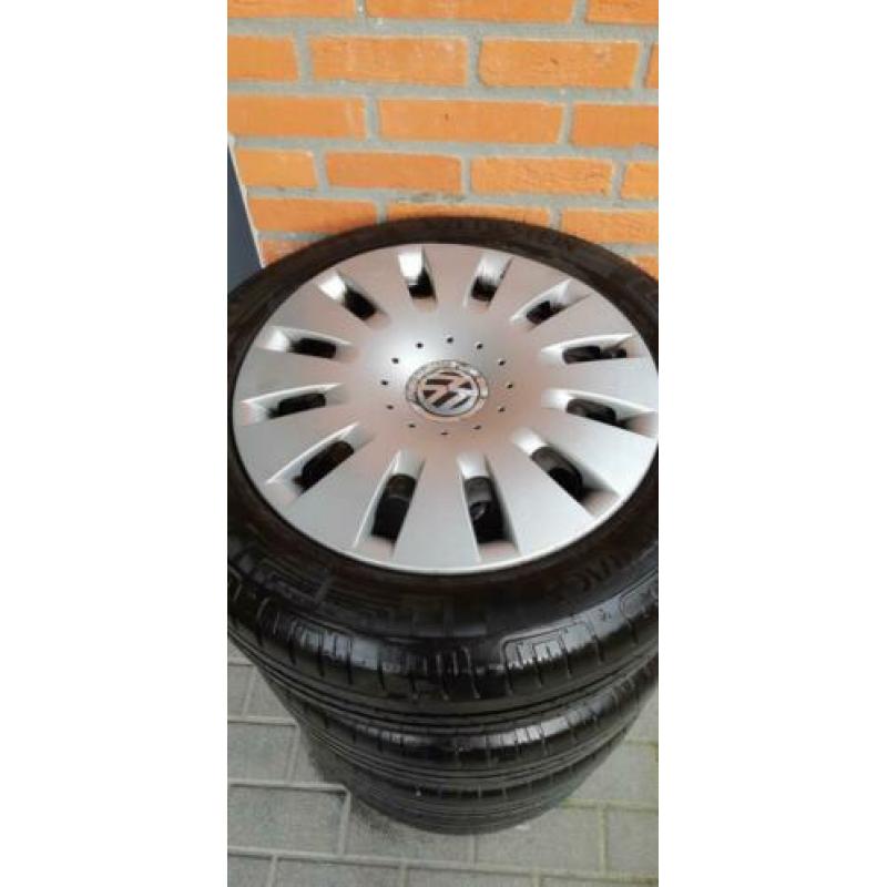Velgen + zomerbanden VW polo
