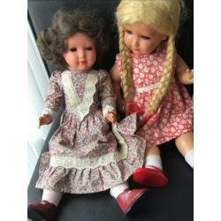 3x oude schildpadpop Brigitte antiek schildpad pop poppen