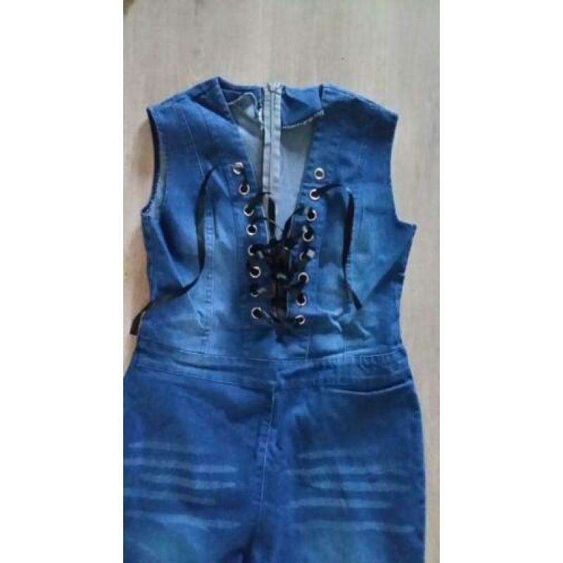 Q3 jeans jumpsuite maat s/m 36