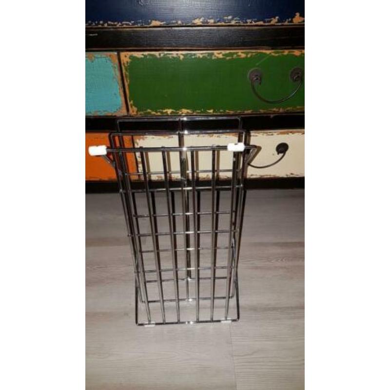 Vintage flessenrek flessenmand jaren 70 apart design