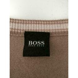 D22 HUGO BOSS: maat XL=56/58 oud-roze fijn gebreide trui