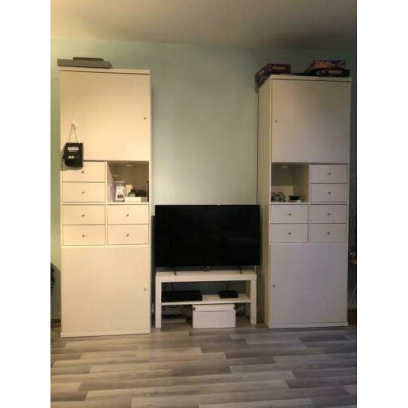 Wandmeubel wit 234x40x210 cm
