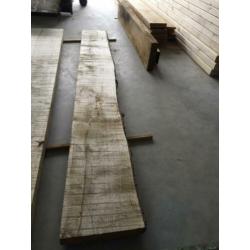 eiken balken 53mm dik,uitstraling wagondelen! tafels??