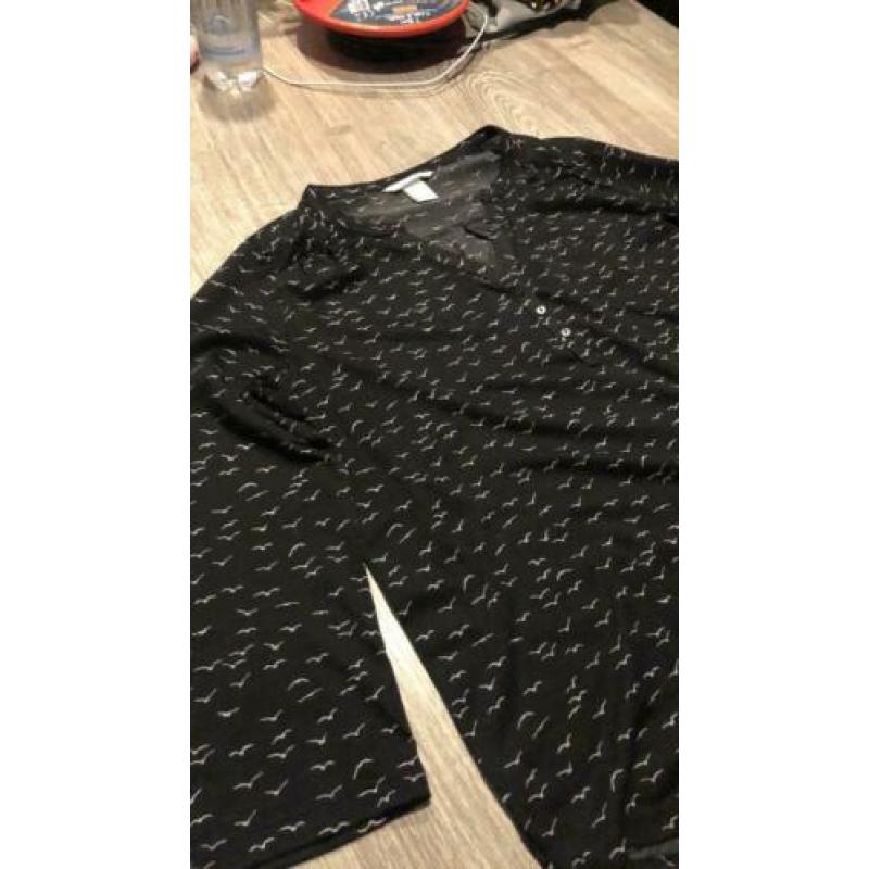 Blouse met vogeltjes