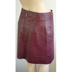 nieuw warm rood lederlook rokje