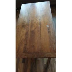 Izgst (gelakt)teak salontafel 140x75