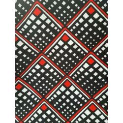 Lap retro zwart blad stof nieuw uit grootmoeders kast