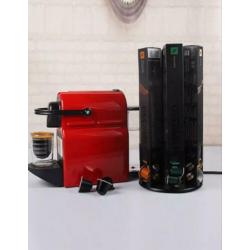 Nespresso cuphouder voor 6 doosjes op draaiplateau.
