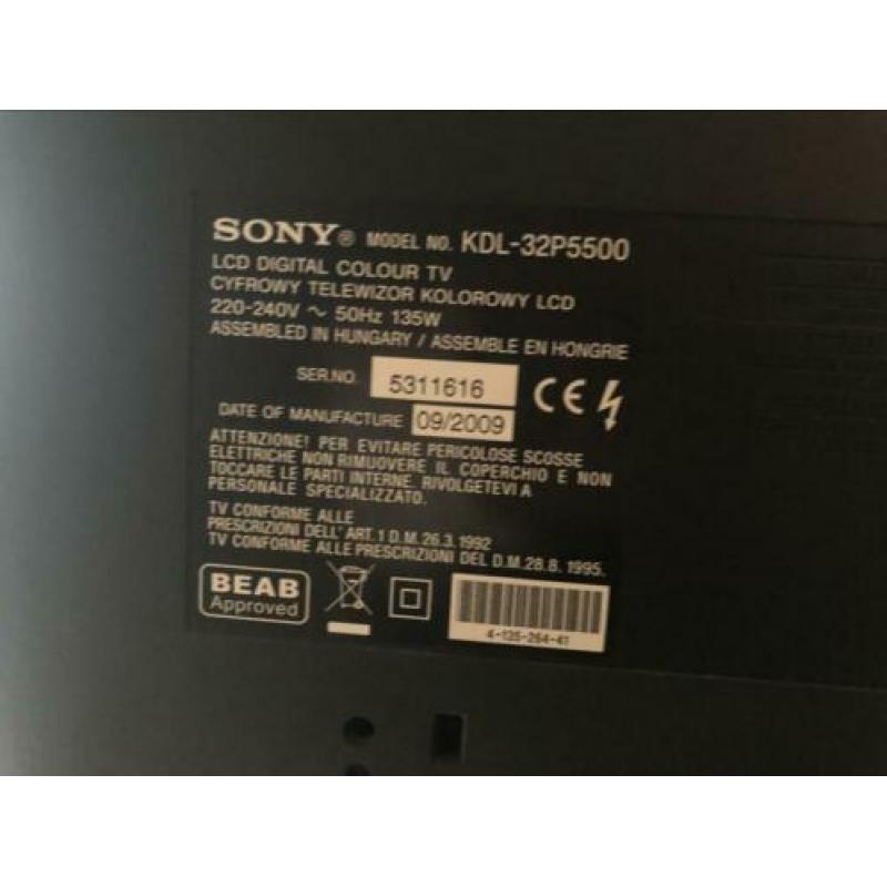 Sony televisie tv bravia 32 inch