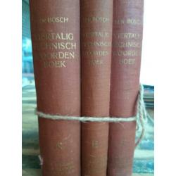 Technische woordenboeken 3 stuks Engels Nederland
