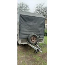 grote huif aanhanger met kenteken