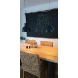 Mooie zwarte matte lampen 2x, industrieel, bijna NIEUW