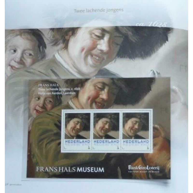 Boek inclusief 3 velletjes persoonlijke postzegels Frans Hal