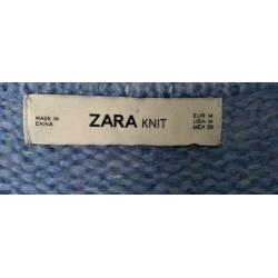 zara vest blauw m