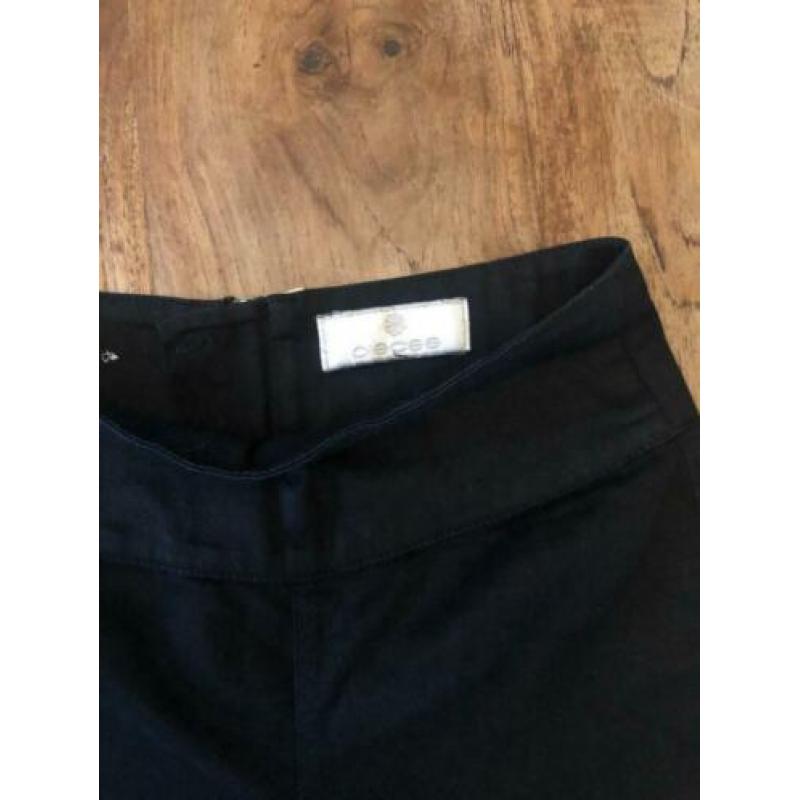 Pieces zwarte broek maat s met rits aan de achterkant