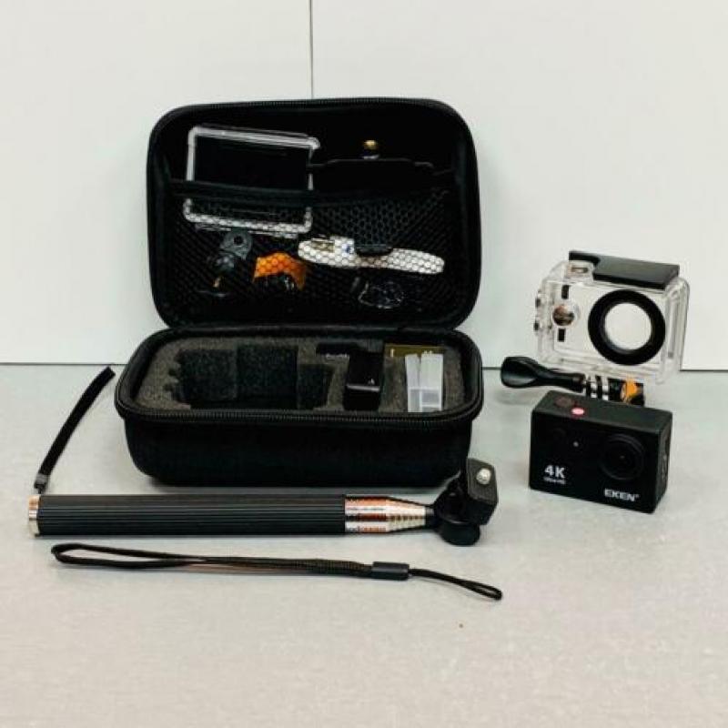 Eken H9R Action Camera 4K | + 32GB SD, 2x accu, lader, etc