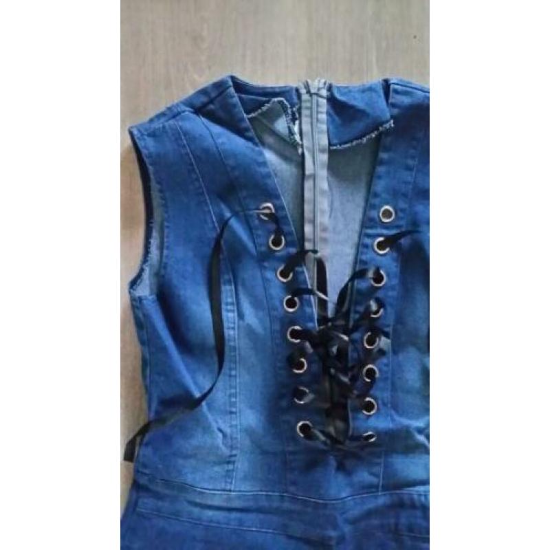 Q3 jeans jumpsuite maat s/m 36