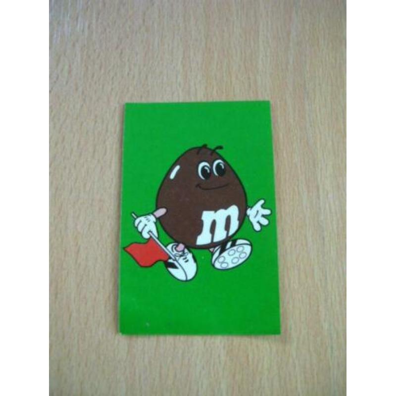 M&M voetbalstickers, WK 1994. 6 verschillende