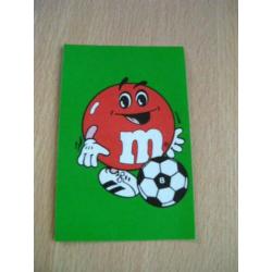 M&M voetbalstickers, WK 1994. 6 verschillende