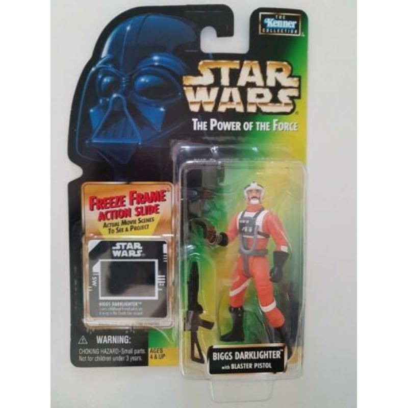 -40% Star Wars POTF FF Biggs Darklighter with Blaster Pistol