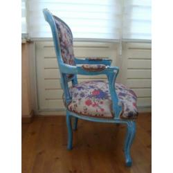 Barok, fauteuil , zetel , stoel. . Blikvanger Nieuw!!