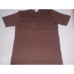 Maat 44/46 - m&s mode - bruin korte mouw tshirt