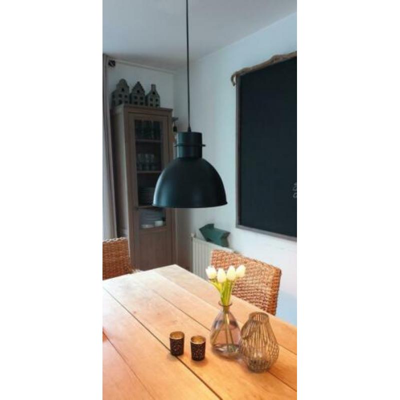 Mooie zwarte matte lampen 2x, industrieel, bijna NIEUW