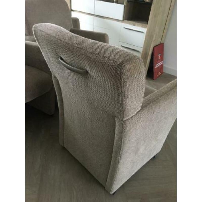 Eetkamerstoelen op wieltjes 6 stuks