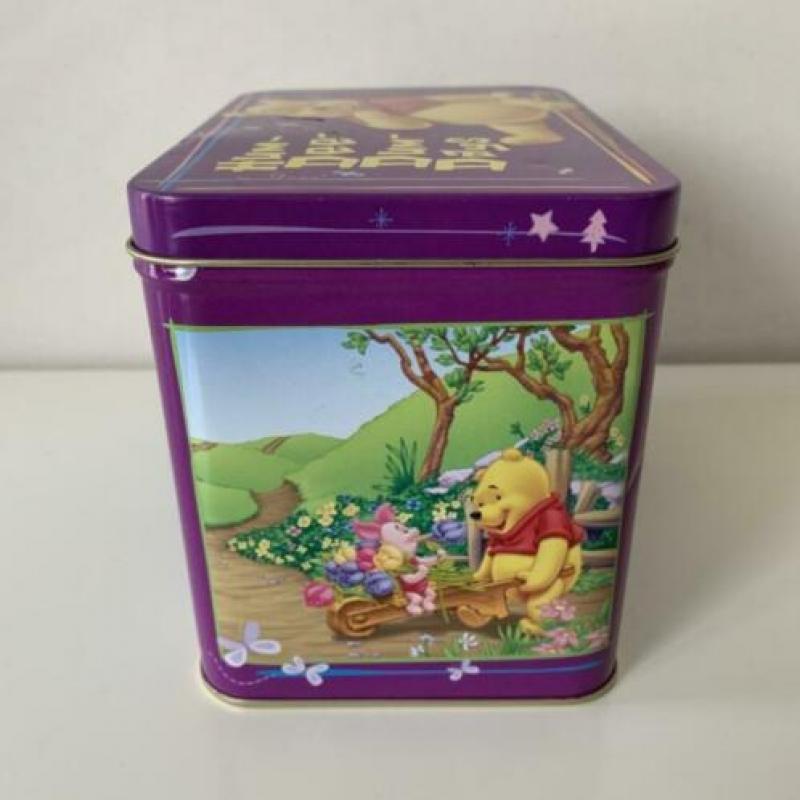 Blik paars / muziekdoosje van Winnie de Poeh