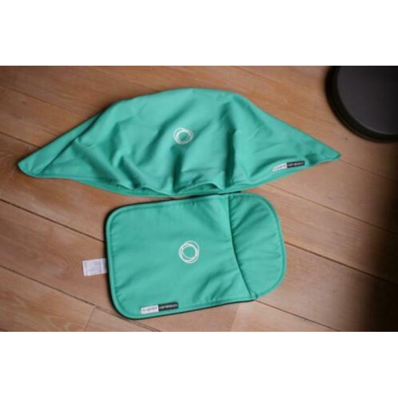 Bugaboo Cameleon Bekledingset Groen, zonnekap en wiegdekje