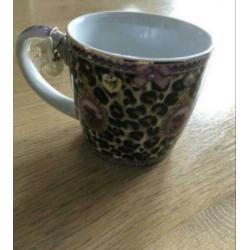 Little Diva luipaardprint koffiemok NIEUW