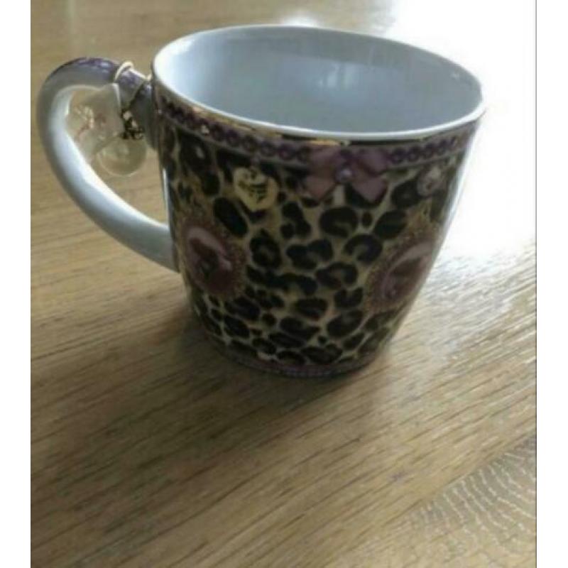 Little Diva luipaardprint koffiemok NIEUW