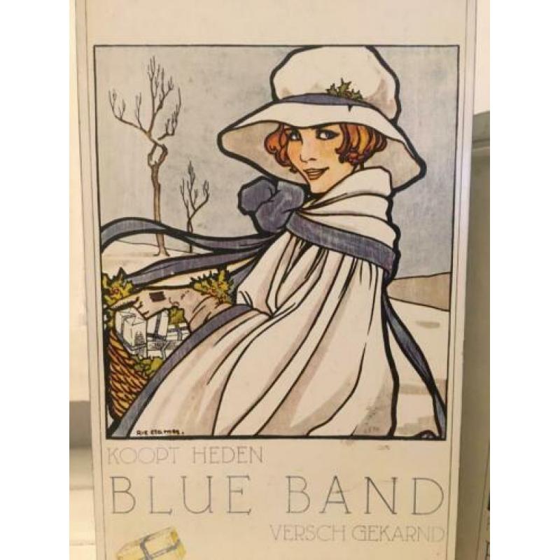 Blue Band Rie Cramer sfeervol brocante wit blik, honingkoek