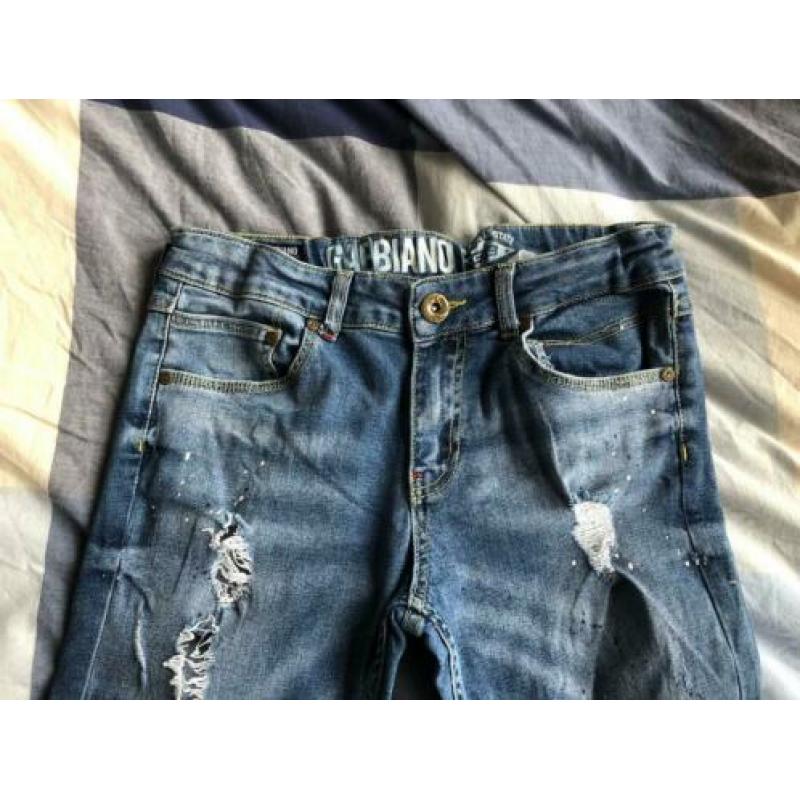 Coole blauwe spijkerbroek Gabbiano Skinny FIt 176