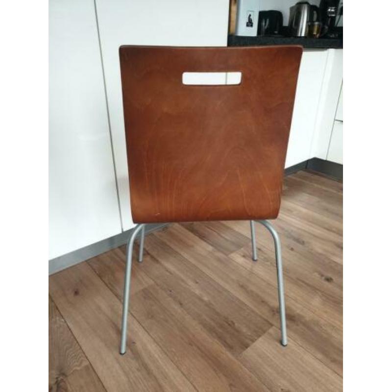 6 Bruine ikea eetkamerstoelen