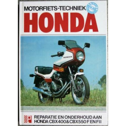 Honda CBX400 / 550F Nieuw NL boek / gratis verzenden NL.
