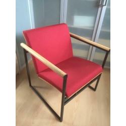 Eetkamer of wachtkamerfauteuils. 4 stuk. Ploegstof. €50 ps!