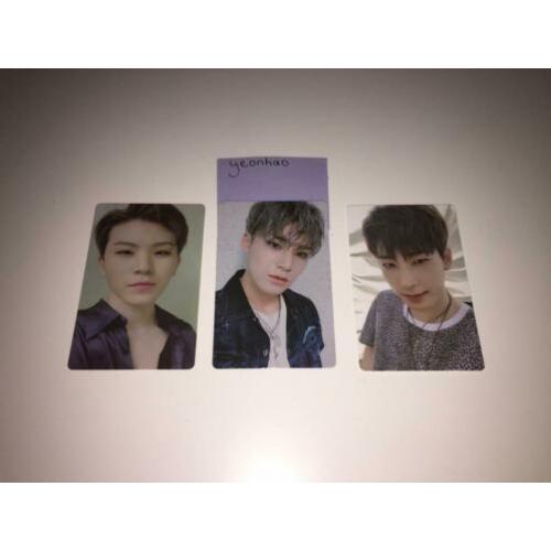 [kpop] seventeen an ode woozi, mingyu, wonwoo photocards