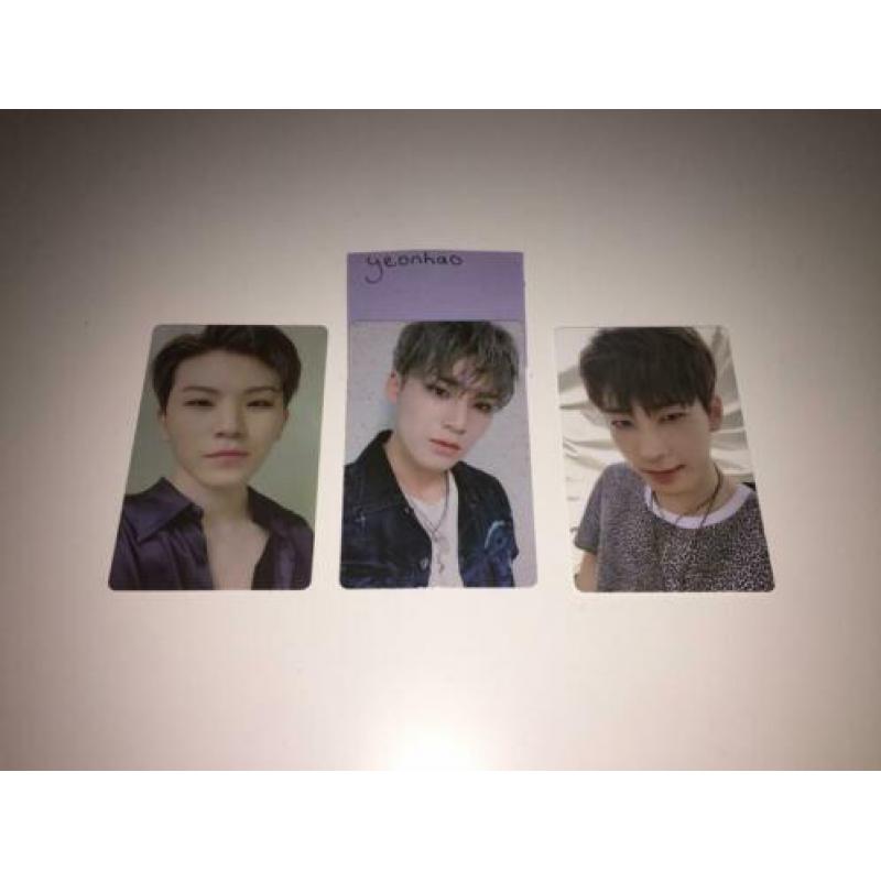[kpop] seventeen an ode woozi, mingyu, wonwoo photocards