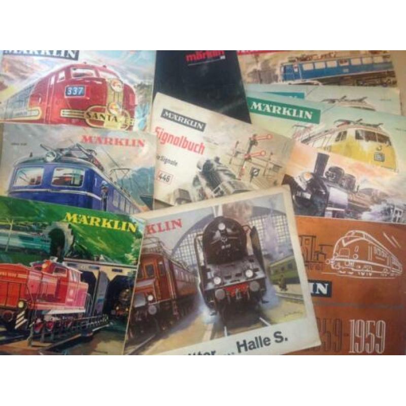 Oude Märklin brochures, folders en catalogi