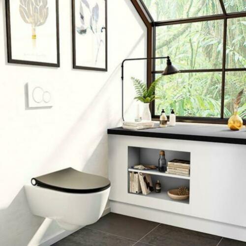 Pressalit Sway D 934 Zwart wc-bril Design