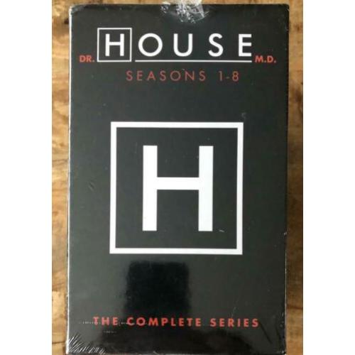 Serie House DVD box seizoenen 1 t/m 8 nieuw in plastic
