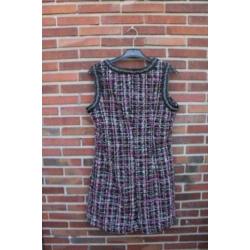 Jurk zwart/ rose Last Girl mt L winter