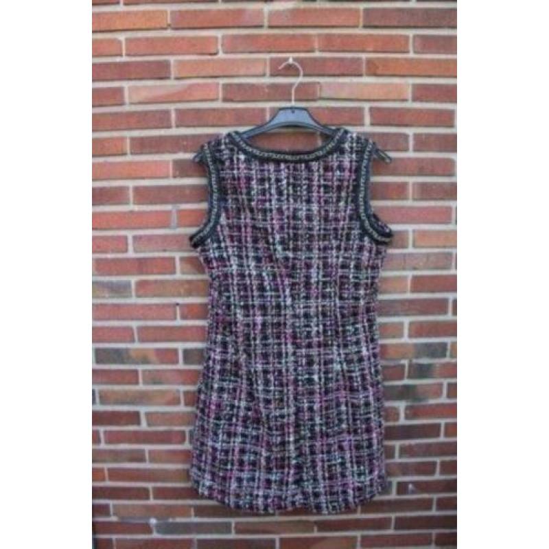 Jurk zwart/ rose Last Girl mt L winter