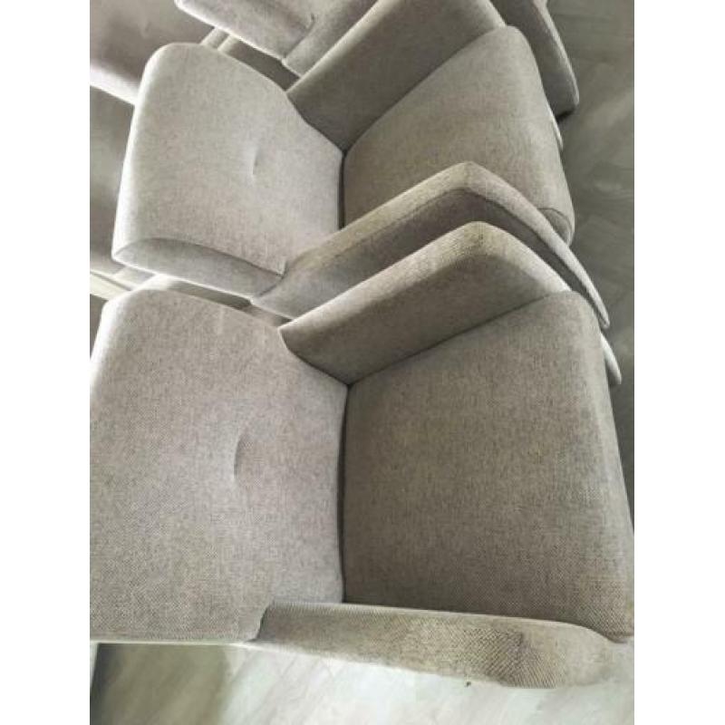 Eetkamerstoelen op wieltjes 6 stuks