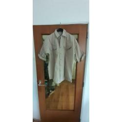 Fjällraven korte mouwen overhemd blouse bloes maat medium