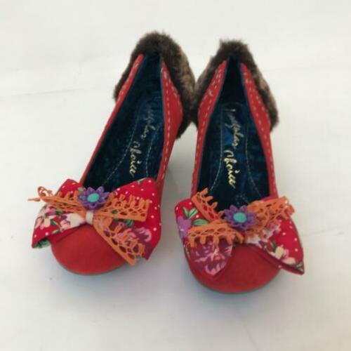 Irregular Choice, NIEUW, rode, suede pumps, maat 38