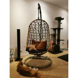 Hangstoel Wicker (Jeans details) zgan 6 mnd oud